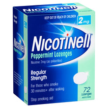 Nicotinell Nicotine 2mg Regular Strength Peppermint 72 Lozenges