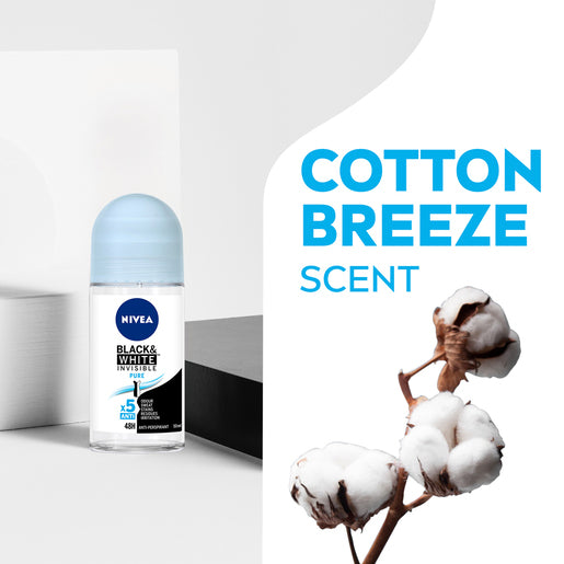 NIVEA Black & White Invisible Pure Anti-Perspirant 50mL