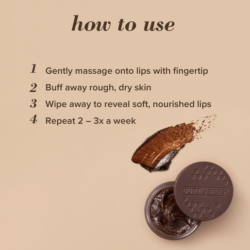 Burts Bees Mocha Conditioning Lip Scrub 7.08g - GimmeNow