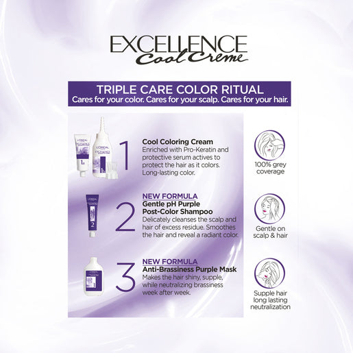 L'Oréal Paris Excellence Cool Créme 8.11 Ultra Ash Light Blonde 1 Pack