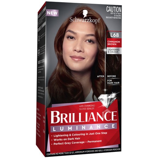 Schwarzkopf Brilliance L68 Cinnamon Brown 1 Pack - GimmeNow