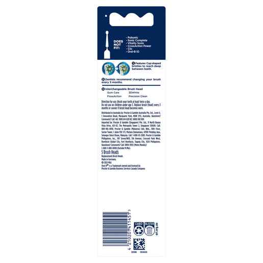 Oral-B Cross Action Replacement Brush Heads 5 Pack