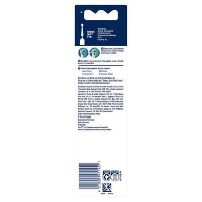 Oral-B Cross Action Replacement Brush Heads 5 Pack