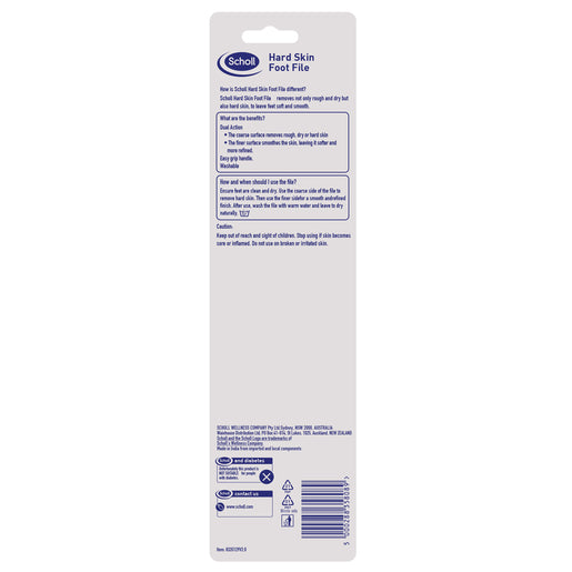 Scholl Hard Skin Manual Foot File 1 Each - GimmeNow