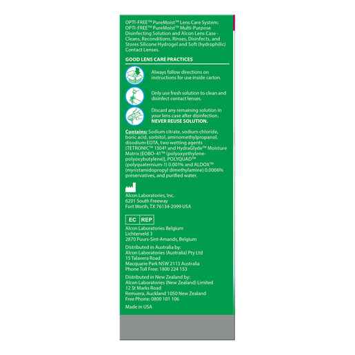 Opti-Free PureMoist Multi-Purpose Disinfecting Solution 90mL