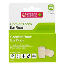 Priceline Comfort Foam Ear Plugs 6 Pairs