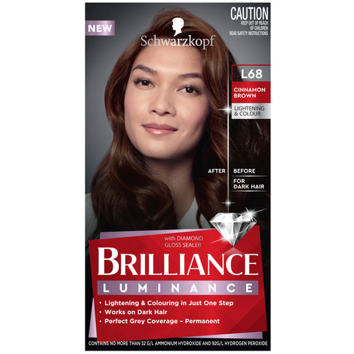 Schwarzkopf Brilliance L68 Cinnamon Brown 1 Pack - GimmeNow