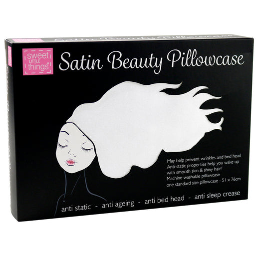 Sweet Little Things Satin Beauty Pillowcase White 1 Each - GimmeNow