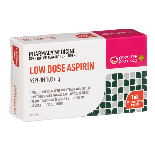 Priceline Low Dose Aspirin 100mg 168 Tablets - GimmeNow