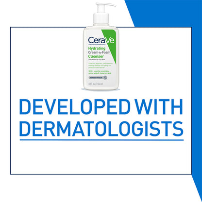 CeraVe Hydrating Cream-to-Foam Cleanser 236mL