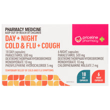 Priceline Pharmacy Day & Night Cold & Flu + Cough 24 Capsules