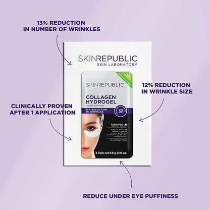 Skin Republic Collagen Biodegradable Under Eye Patches 3 Pairs - GimmeNow