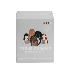 Femme Organic Regular Cotton Pads 10 Pack