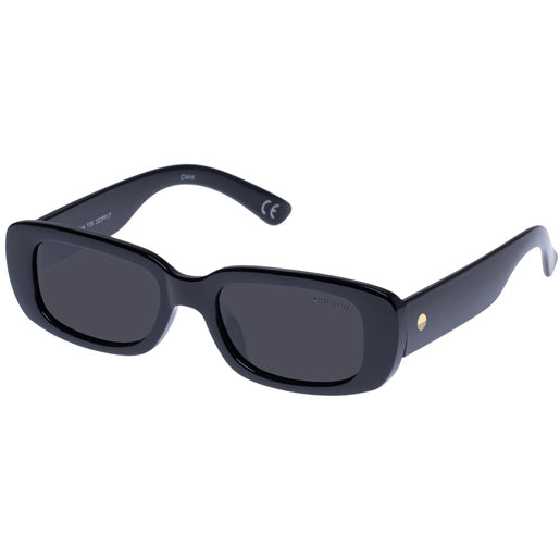 SOLARIZED Slim Y2K Black Uni-Sex Sunglasses 1 Pair