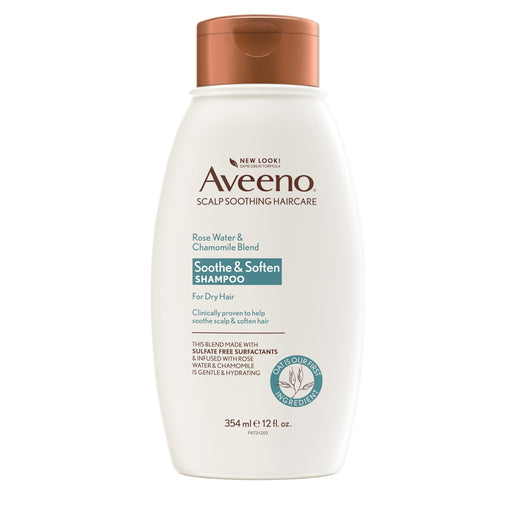 Aveeno Rose Water & Chamomile Blend Shampoo for Dry Hair 354mL