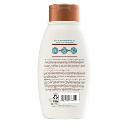 Aveeno Rose Water & Chamomile Blend Shampoo for Dry Hair 354mL