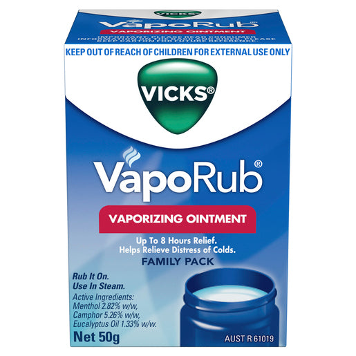 Vicks VapoRub Ointment Decongestant Chest Rub 50g - GimmeNow