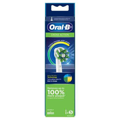 Oral-B Cross Action Replacement Brush Heads 5 Pack