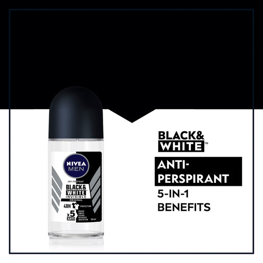NIVEA Men Black & White Invisible Original Anti-Perspirant 50mL