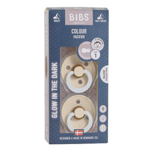 Bibs Pacifier Night Glow Vanilla Size 1 2 Pack