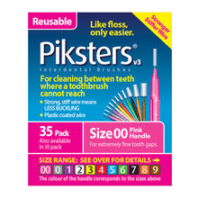Piksters Interdental Brushes Pink Handle Size 00 35 Pack