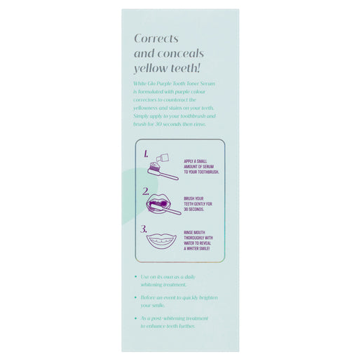 White Glo Purple Tooth Toner Colour Corrector Strawberry Mint Fusion 50mL - GimmeNow