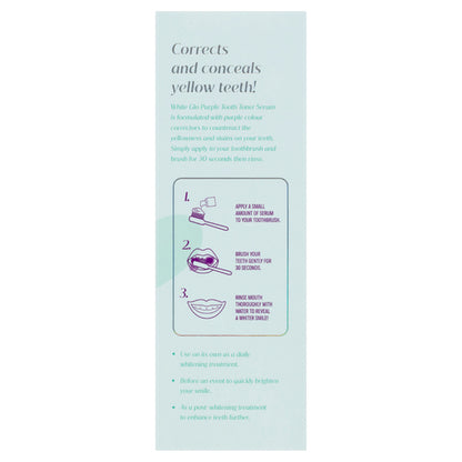 White Glo Purple Tooth Toner Colour Corrector Strawberry Mint Fusion 50mL - GimmeNow