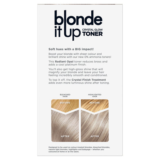 Clairol Blonde It Up Crystal Toners Demi-Permanent Hair Colour Radiant Opal 1 Pack - GimmeNow