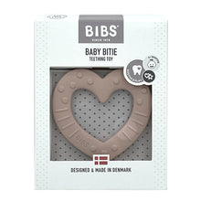 Bibs Baby Bitie Teether Heart Blush 1 Each