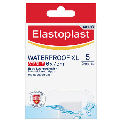 Elastoplast Waterproof XL Wound Pad Dressing 5 Pack