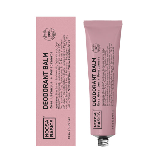 NOOSA BASICS Deodorant Balm Rose Geranium + Pomegranate 50mL