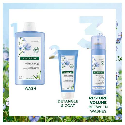 Klorane Volumising Dry Shampoo with Organic Flax 150mL