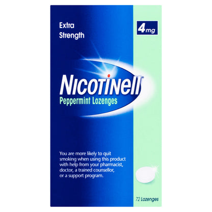 Nicotinell Nicotine 4mg Regular Strength Peppermint 72 Lozenges
