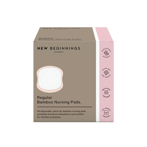 New Beginnings Regular Bamboo Nursing Pads 40 Pack - GimmeNow