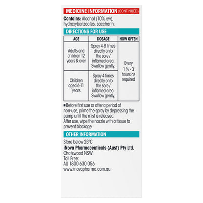 Difflam Sore Throat Spray 176 Sprays