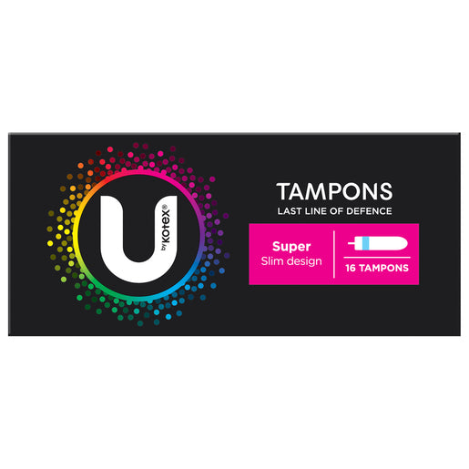 U By Kotex Slim Tampons Super 16 Pack