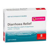 Priceline Diarrhoea Relief 8 Capsules