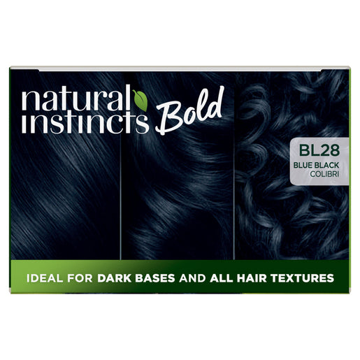 Clairol Natural Instincts Bold Permanent Hair Colour BL28 Blue Black Colibri 1 Pack - GimmeNow