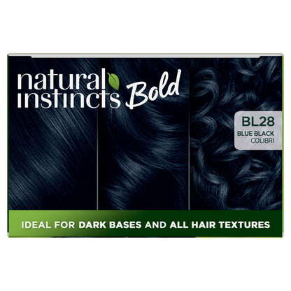 Clairol Natural Instincts Bold Permanent Hair Colour BL28 Blue Black Colibri 1 Pack - GimmeNow
