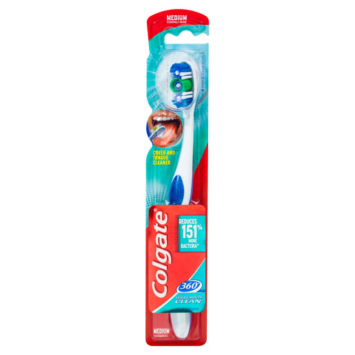 Colgate 360° Whole Mouth Clean Toothbrush Medium 1 Each