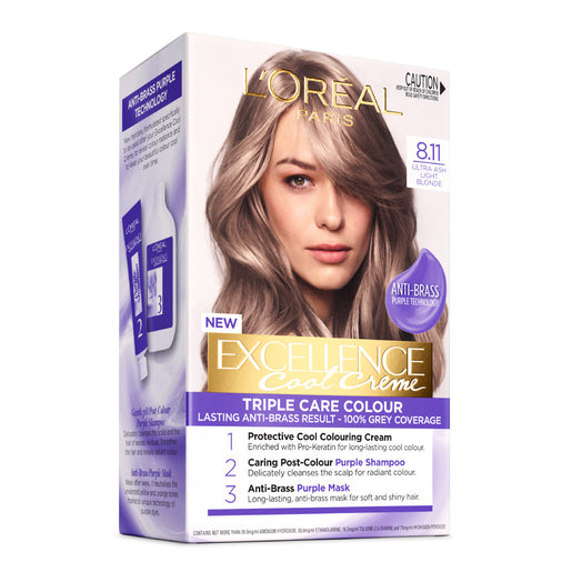L'Oréal Paris Excellence Cool Créme 8.11 Ultra Ash Light Blonde 1 Pack