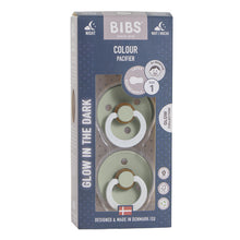 Bibs Pacifier Night Glow Sage Size 1 2 Pack