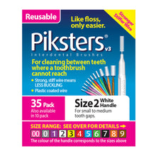 Piksters Interdental Brushes White Handle Size 2 35 Pack