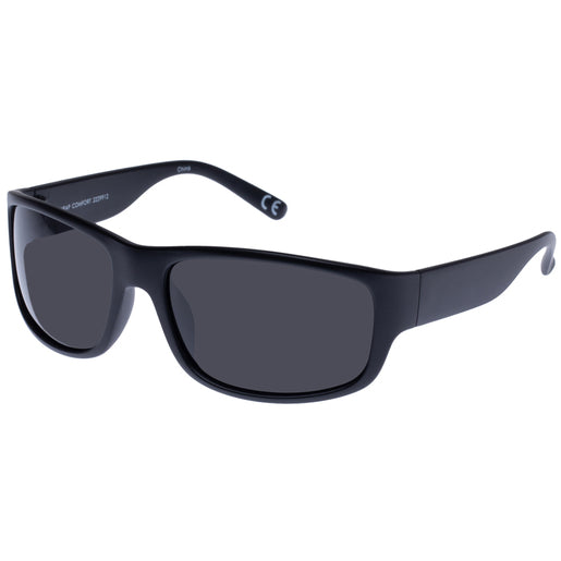 SOLARIZED Wrap Comfort Black Men's Sunglasses 1 Pair