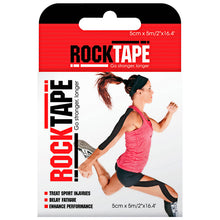 ROCKTAPE Premium Kinesiology Tape Black 5cm X 5m 1 Each