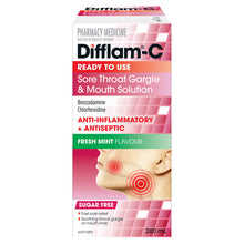 Difflam-C Sore Throat Gargle & Mouth Solution 200mL