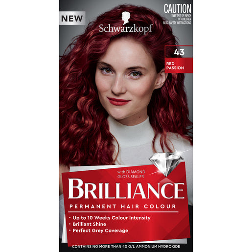 Schwarzkopf Brilliance 43 Red Passion 1 Kit - GimmeNow
