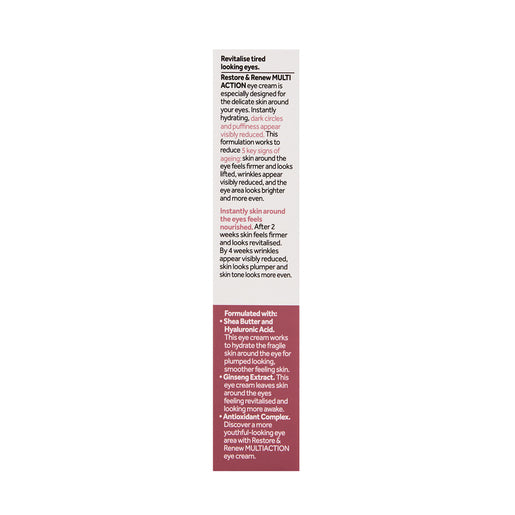 No7 Restore & Renew MULTI ACTION Eye Cream 15mL