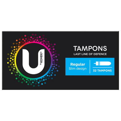 U By Kotex Slim Tampons Regular 32 Pack