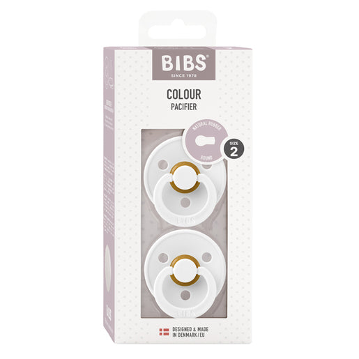 Bibs Pacifier White Size 2 2 Pack - GimmeNow
